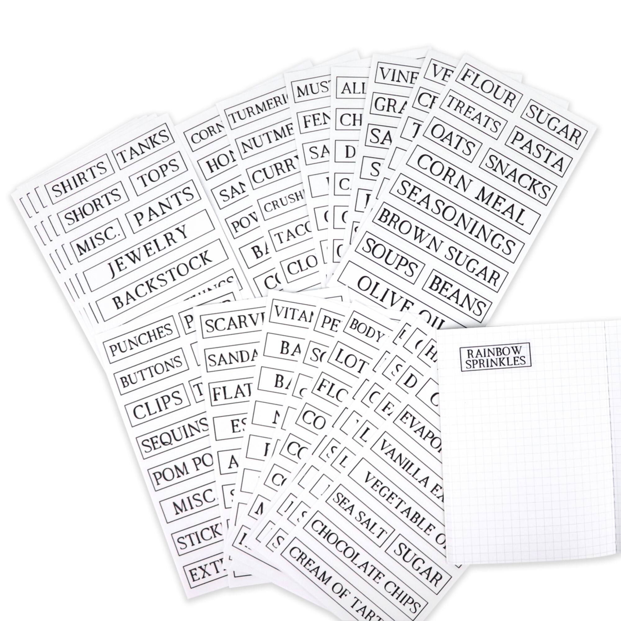 Clear Rectangle Household Label Stickers by Recollections™